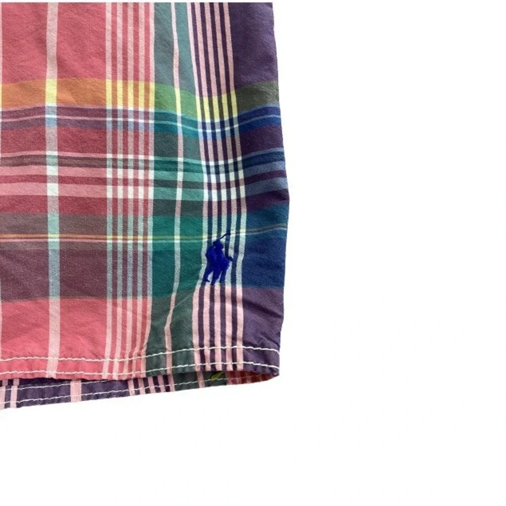 POLO BY‎ RALPH LAUREN BOARD MEN'S SHORTS PLAID SIZE 38